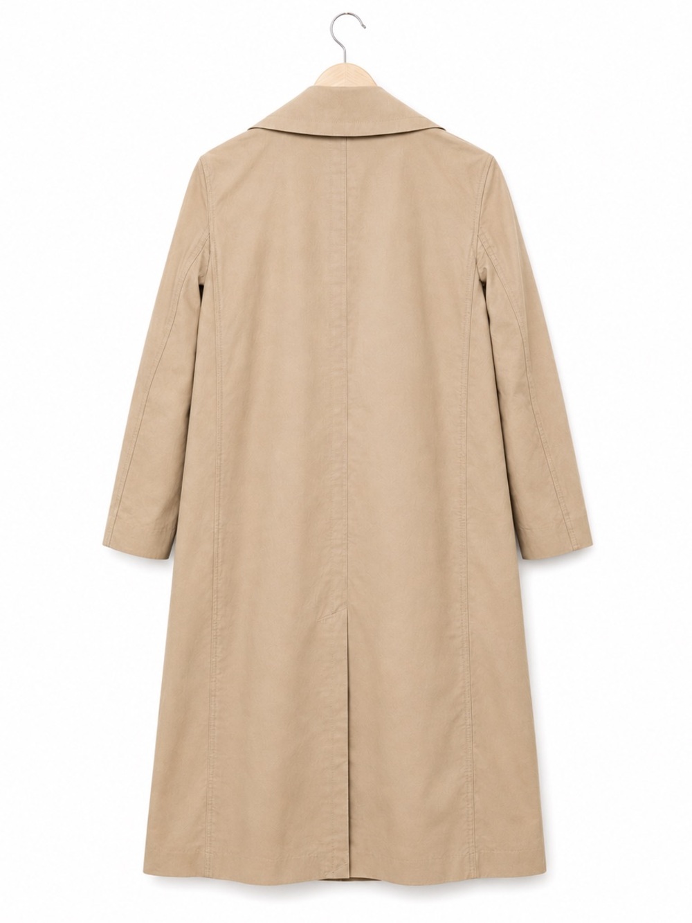 NWT Club Monaco Long Double-Breasted Trench Coat XS | BeigeClassic Luxury Coat - Picture 6 of 8